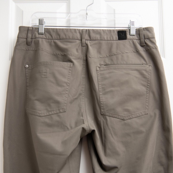 Vuori Mens Gray Stretch Performance Slim Fit Tapered Leg Meta Pants Size 32x31 - Picture 5 of 6